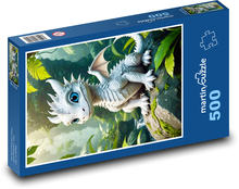 Weißer Drache Puzzle 500 Teile - 46 x 30 cm