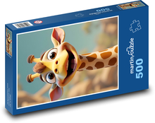 Šťastná žirafa Puzzle 500 dielikov - 46 x 30 cm 