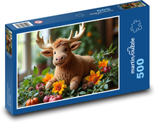 Reindeer Puzzle of 500 pieces - 46 x 30 cm 