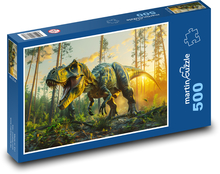 T rex dinosaur Puzzle of 500 pieces - 46 x 30 cm 