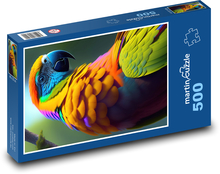 Bunter Papagei Puzzle 500 Teile - 46 x 30 cm