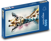 Giraffe in glasses Puzzle of 500 pieces - 46 x 30 cm 