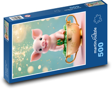 Prase štěstí Puzzle 500 dílků - 46 x 30 cm