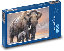 Mamutowate Puzzle 500 elementów - 46x30 cm
