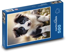 Pes - border kólia Puzzle 500 dielikov - 46 x 30 cm 