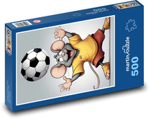 Mysz piłkarska Puzzle 500 elementów - 46x30 cm