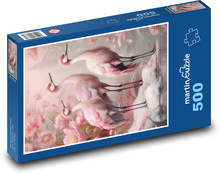 Kraniche - Vögel Puzzle 500 Teile - 46 x 30 cm