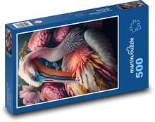 Farebný pelikán Puzzle 500 dielikov - 46 x 30 cm