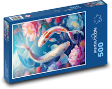 Colored fish Puzzle of 500 pieces - 46 x 30 cm 