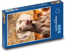Weimaraner - Hund Puzzle 500 Teile - 46 x 30 cm