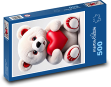 Valentinstag Teddybär Puzzle 500 Teile - 46 x 30 cm