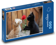 Süße Katzen Puzzle 500 Teile - 46 x 30 cm