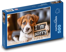 Szczeniak - przeprosiny Puzzle 500 elementów - 46x30 cm