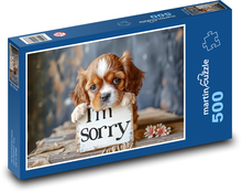 Doggy with apology Puzzle of 500 pieces - 46 x 30 cm