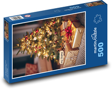 Vánoční stromeček a dárky Puzzle 500 dílků - 46 x 30 cm