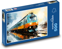 Pociąg fantasy Puzzle 500 elementów - 46x30 cm