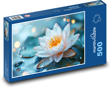 Flowering Water Lily Puzzle of 500 pieces - 46 x 30 cm 