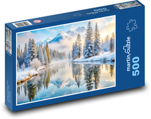 Rzeka zimą Puzzle 500 elementów - 46x30 cm