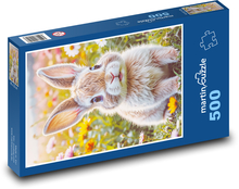 Króliki Puzzle 500 elementów - 46x30 cm