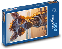 Zebra in glasses Puzzle of 500 pieces - 46 x 30 cm 