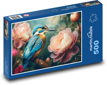 Kingfisher - bird Puzzle of 500 pieces - 46 x 30 cm