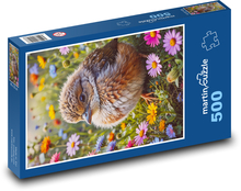 Vták v kvetoch Puzzle 500 dielikov - 46 x 30 cm 