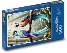 Ptáci - rajky Puzzle 500 dílků - 46 x 30 cm