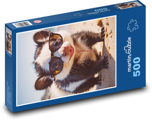 Stinktier in Gläsern Puzzle 500 Teile - 46 x 30 cm
