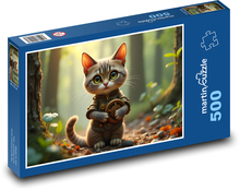 Kreslená mačka Puzzle 500 dielikov - 46 x 30 cm 