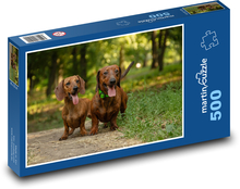 Psy - jazvečíky Puzzle 500 dielikov - 46 x 30 cm