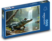 Aligator w dżungli Puzzle 500 elementów - 46x30 cm