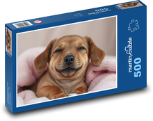 Smejúci sa pes Puzzle 500 dielikov - 46 x 30 cm 