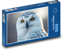 Zasnežená sova Puzzle 500 dielikov - 46 x 30 cm 