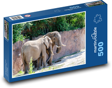 Elephant Puzzle of 500 pieces - 46 x 30 cm 