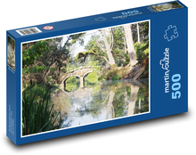 Stone bridge across the river Puzzle of 500 pieces - 46 x 30 cm 