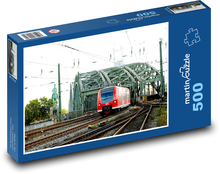 Most kolejowy w Kolonii Puzzle 500 elementów - 46x30 cm