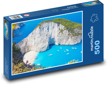 Zakynthos - pláž Navagio Puzzle 500 dielikov - 46 x 30 cm 