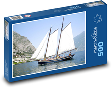 Loď - stráž Puzzle 500 dielikov - 46 x 30 cm 