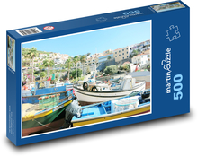 Port rybacki na Maderze Puzzle 500 elementów - 46x30 cm