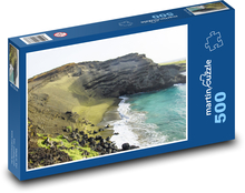 Pláž so zeleným pieskom - Havaj Puzzle 500 dielikov - 46 x 30 cm 
