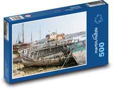 Schiffswracks - Frankreich Puzzle 500 Teile - 46 x 30 cm
