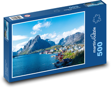 Norwegen - Fjorde Puzzle 500 Teile - 46 x 30 cm