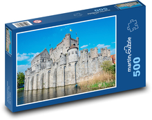 Hrad Gent - Belgie Puzzle 500 dílků - 46 x 30 cm