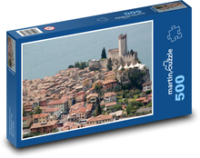 Włochy - malcesyna Puzzle 500 elementów - 46x30 cm