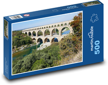 Pont du Gard, Akwedukt Puzzle 500 elementów - 46x30 cm