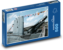 Okręt podwodny Puzzle 500 elementów - 46x30 cm