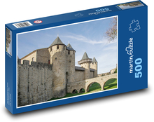 Cité de carcassonne - zamek Puzzle 500 elementów - 46x30 cm