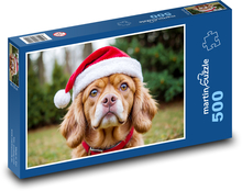 Pies w kapeluszu Puzzle 500 elementów - 46x30 cm