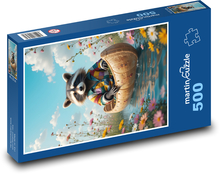 Mýval v loďce Puzzle 500 dílků - 46 x 30 cm