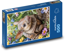Armadillo, flowers Puzzle of 500 pieces - 46 x 30 cm 